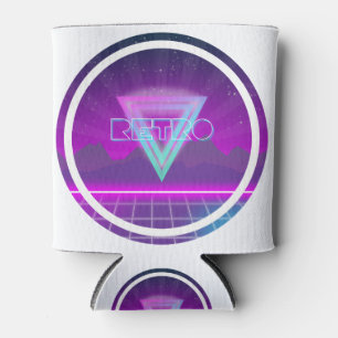 Enfriador De Latas rejilla retra de 80s Synthwave
