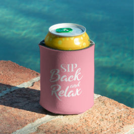 Enfriador De Latas Relájate y bebe rosa