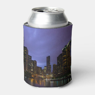 Enfriador De Latas Relámpago sobre el río Chicago