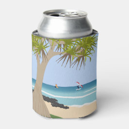 Enfriador De Latas Relieve metalizado Ala en la playa