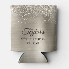 Enfriador De Latas Relieve metalizado Purpurinoso Platinum 30 cumplea