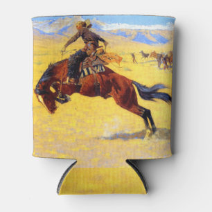 Enfriador De Latas Remington Old West Horse y Cowboy