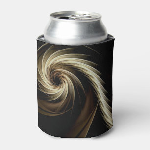 Enfriador De Latas Remolino dorado sobre negro
