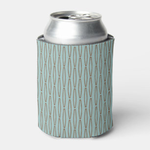Enfriador De Latas Repetición geométrica de azul pálido