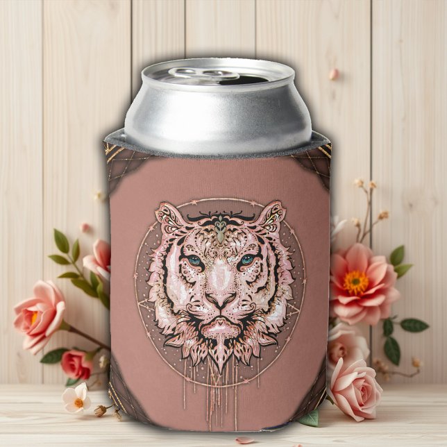 Enfriador De Latas Representación cautivadora y artística de un tigre (Subido por el creador)