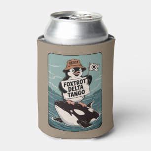 Enfriador De Latas Resistir Activismo de Pingüino Protesta Vintage