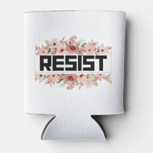 Enfriador De Latas RESISTIR la protesta política floral contra Trump