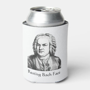 Enfriador De Latas Resting Bach Face Classical Music Composer