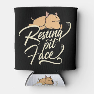 Enfriador De Latas Resting Pit Face Pitbull Lovers