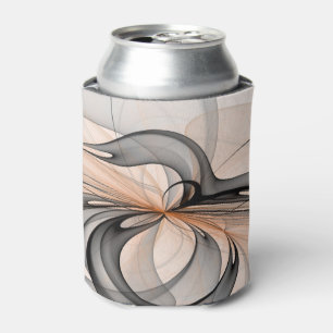 Enfriador De Latas Resumen Antracita Grey Siena Arte Fractal Moderno