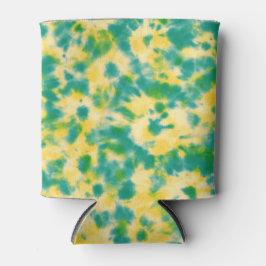 Enfriador De Latas Resumen de color de agua verde y amarillo tinte