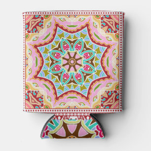 Enfriador De Latas Resumen de hojas tropicales patrón diverso