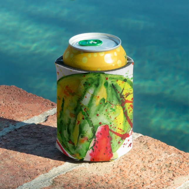 Enfriador De Latas Resumen de la sandía acuática brillante (Piscina in situ)