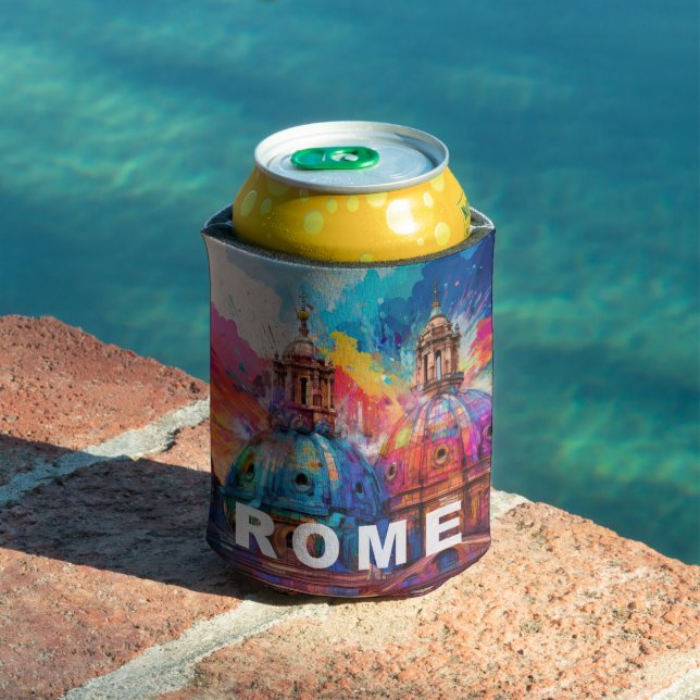 Enfriador De Latas Resumen del Skyline de Roma (Piscina in situ)
