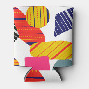 Enfriador De Latas Resumen dibujado a mano, patrón elegante.