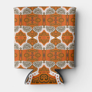 Enfriador De Latas Resumen étnico: boho vintage de moda.