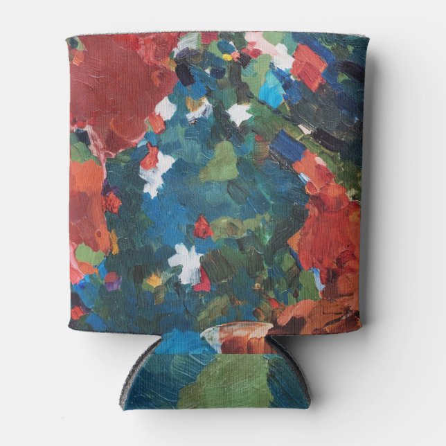 Enfriador De Latas Resumen Fondo Pintado Acrílico. (Anverso)