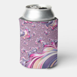 Enfriador De Latas Resumen Pink Purple Spiral Fractal
