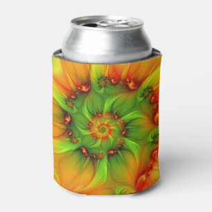Enfriador De Latas Resumen psicodélico colorido moderno Resumen arte