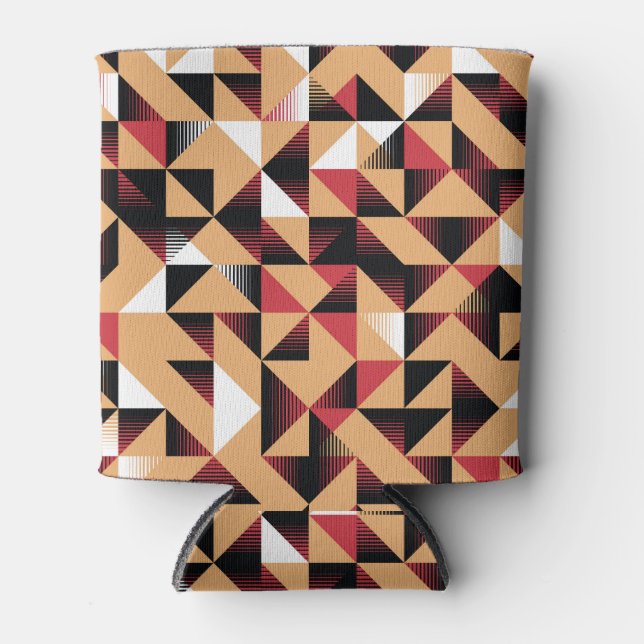 Enfriador De Latas Resumen Triángulo, Belleza Retro Elegante. (Anverso)