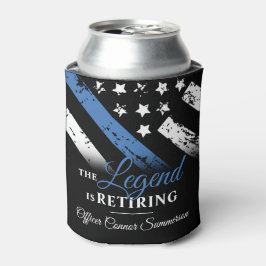 Enfriador De Latas Retirada de la policía Bandera Azul Aplicación de 