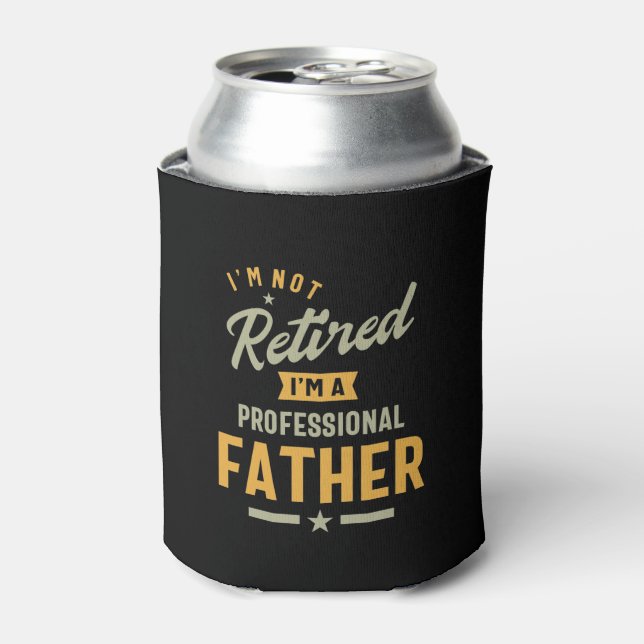 Enfriador De Latas Retirada de padre profesional masculino (Lata Anverso)
