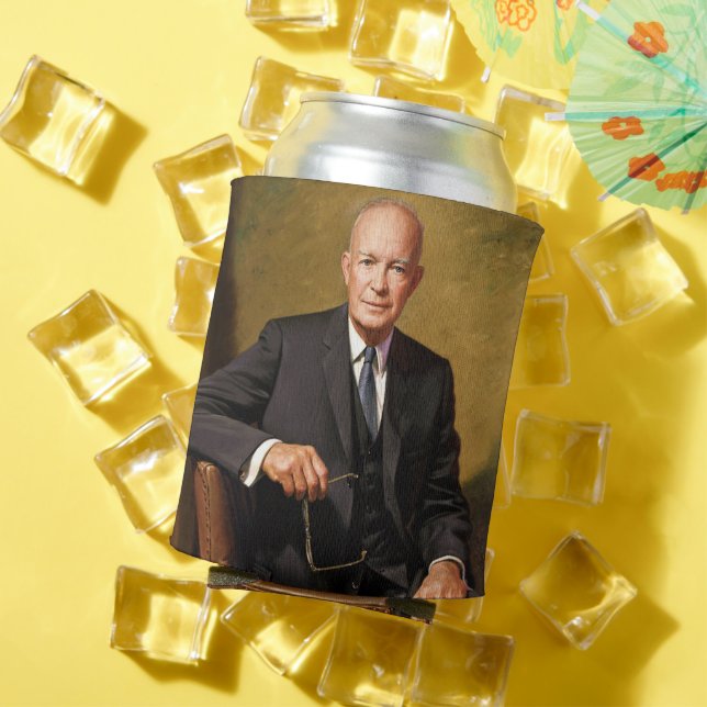 Enfriador De Latas Retrato de Dwight Eisenhower Presidente de la Casa (Verano in situ)