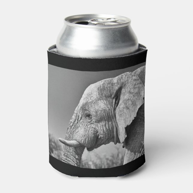 Enfriador De Latas Retrato de elefante (Lata Anverso)