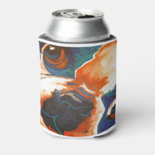 Enfriador De Latas Retrato de Mascota de Bulldog francés