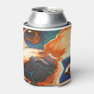Enfriador De Latas Retrato de Mascota de Bulldog francés
