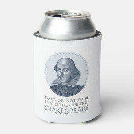 Enfriador De Latas Retrato de Shakespeare con ser o no ser citado