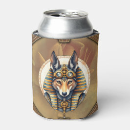 Enfriador De Latas Retrato de Steampunk Anubis Fox