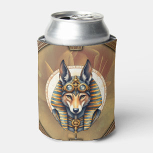 Enfriador De Latas Retrato de Steampunk Anubis Fox