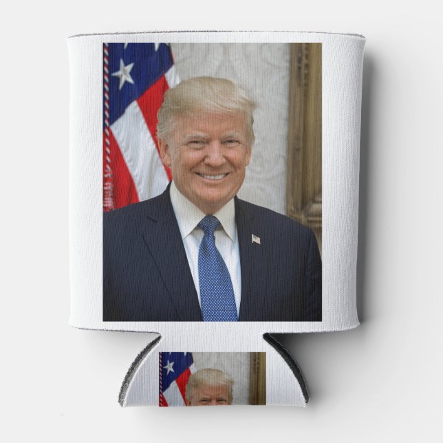 Enfriador De Latas Retrato presidencial oficial de Donald Trump (Anverso)