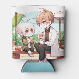 Enfriador De Latas Retreat de papá - Chibi Padre y Refrigerador de be