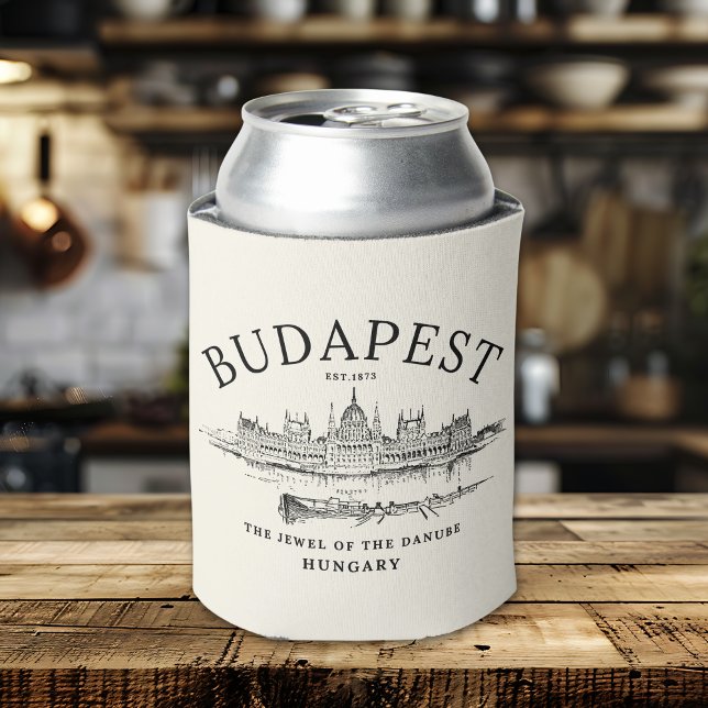 Enfriador De Latas "Retro Budapest: Eternal Beauty of Hungary’s Heart (Subido por el creador)