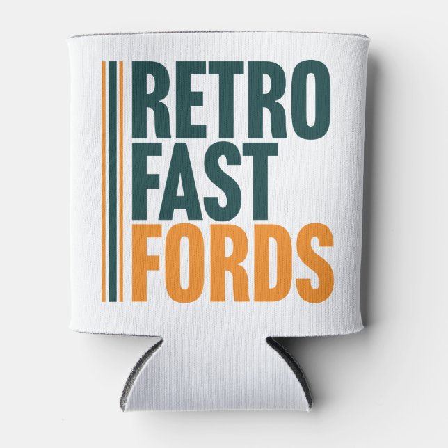 Enfriador De Latas Retro Fast Fords Can Cooler (Anverso)