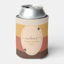 Retro Fiesta de Soltera Rayada Groovy de los 60 70