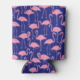 Enfriador De Latas Retro Flamingo | Summer Poolside Cool Coastal