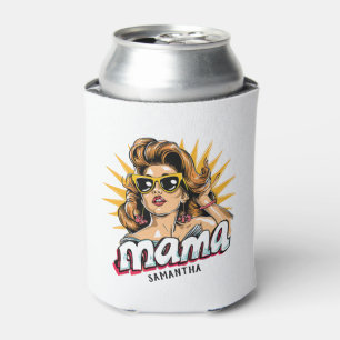 Enfriador De Latas Retro mamá pop Art 1 personalizado