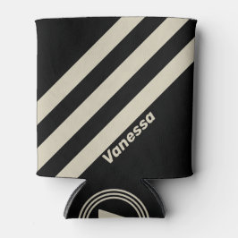 Enfriador De Latas Retro Medianoche Tres bandas con nombre