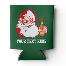 Retro Santa Claus con Navidades de cerveza Persona