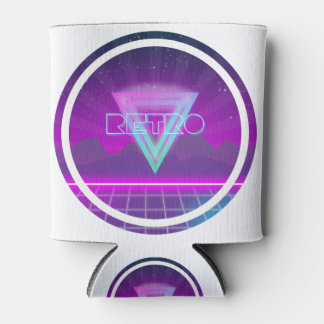 Enfriador De Latas Retro Synthwave Grid de 80