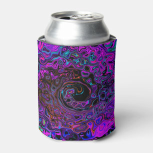 Enfriador De Latas Retro Torbellino Líquido Negro y Magenta Alucinant