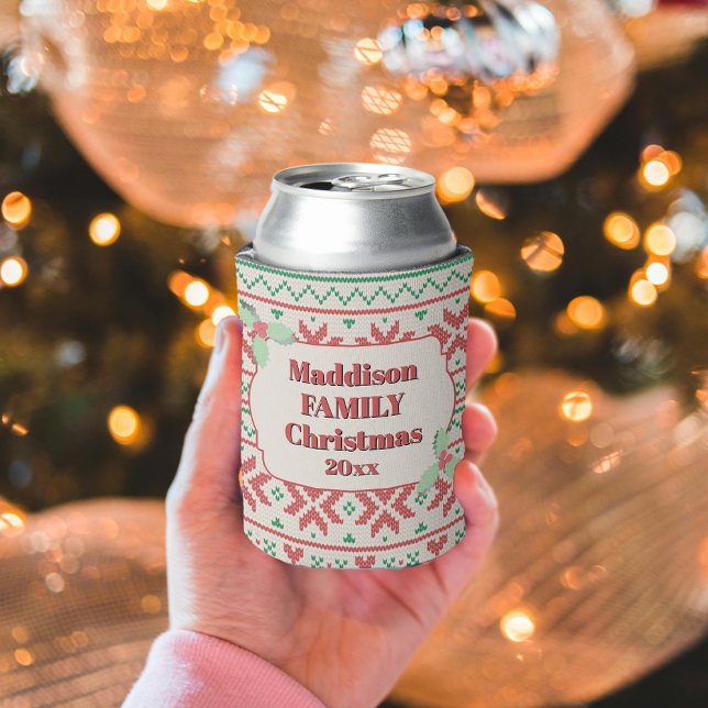 Enfriador De Latas Retro Ugly Christmas Sweater in Off-White (Subido por el creador)
