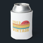 Enfriador De Latas Retro Vintage Sunset 1962 Birthday<br><div class="desc">Retro Vintage Sunset 1962 Birthday</div>