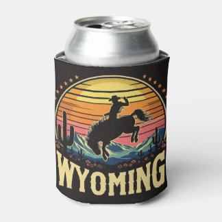 Enfriador De Latas Retro Wyoming Cowboy