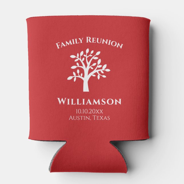 Enfriador De Latas Reunión de árbol familiar (Reverso)