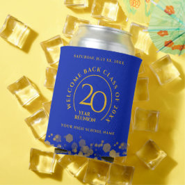 Enfriador De Latas Reunión de clase de la Escuela Azul y Oro