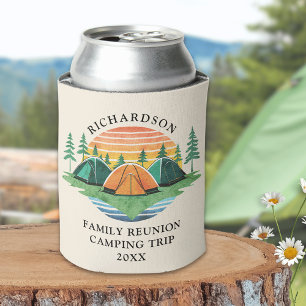 Enfriador De Latas Reunión de familia de Personalizados del Camping F